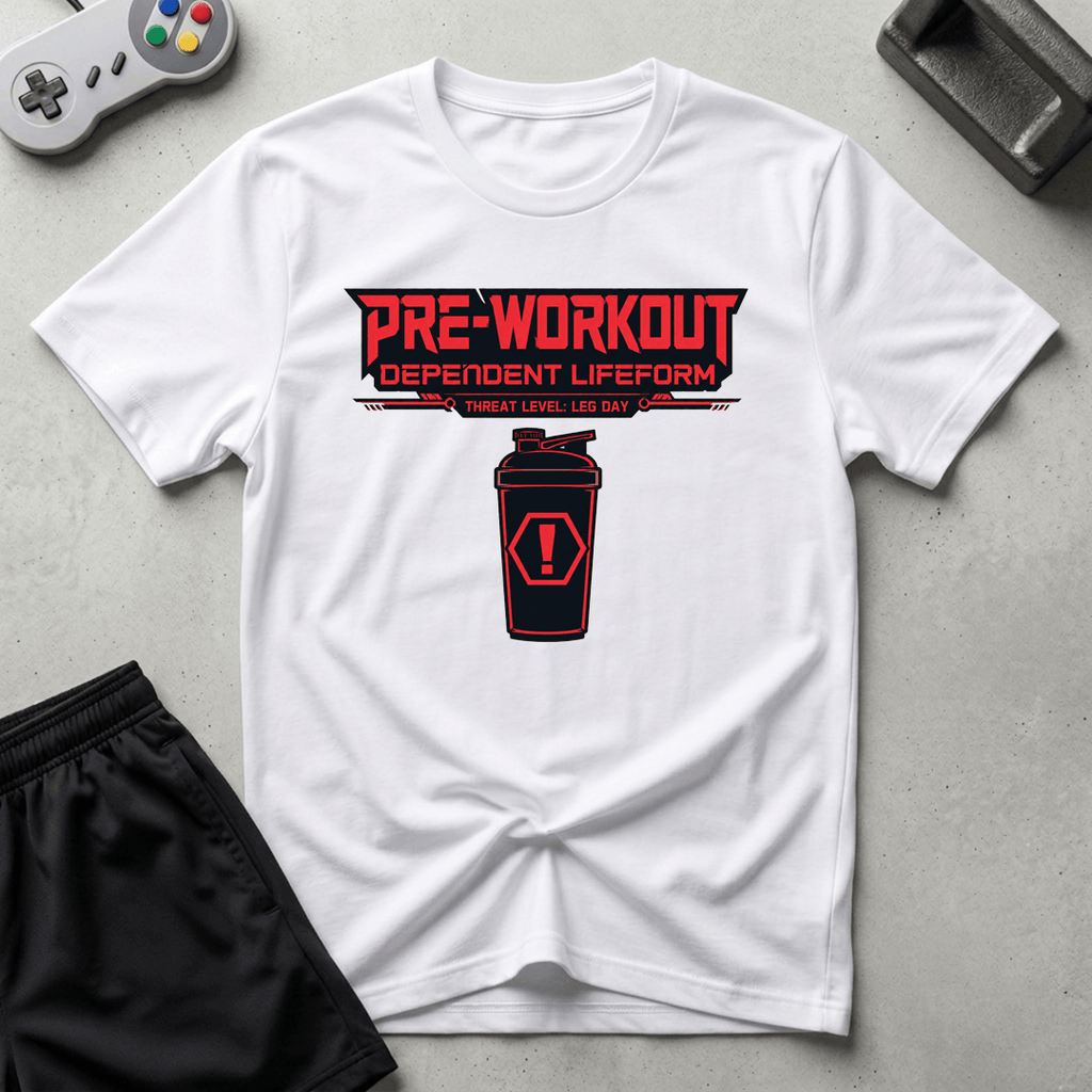 Pre-Workout Dependent Lifeform T-Shirt - White