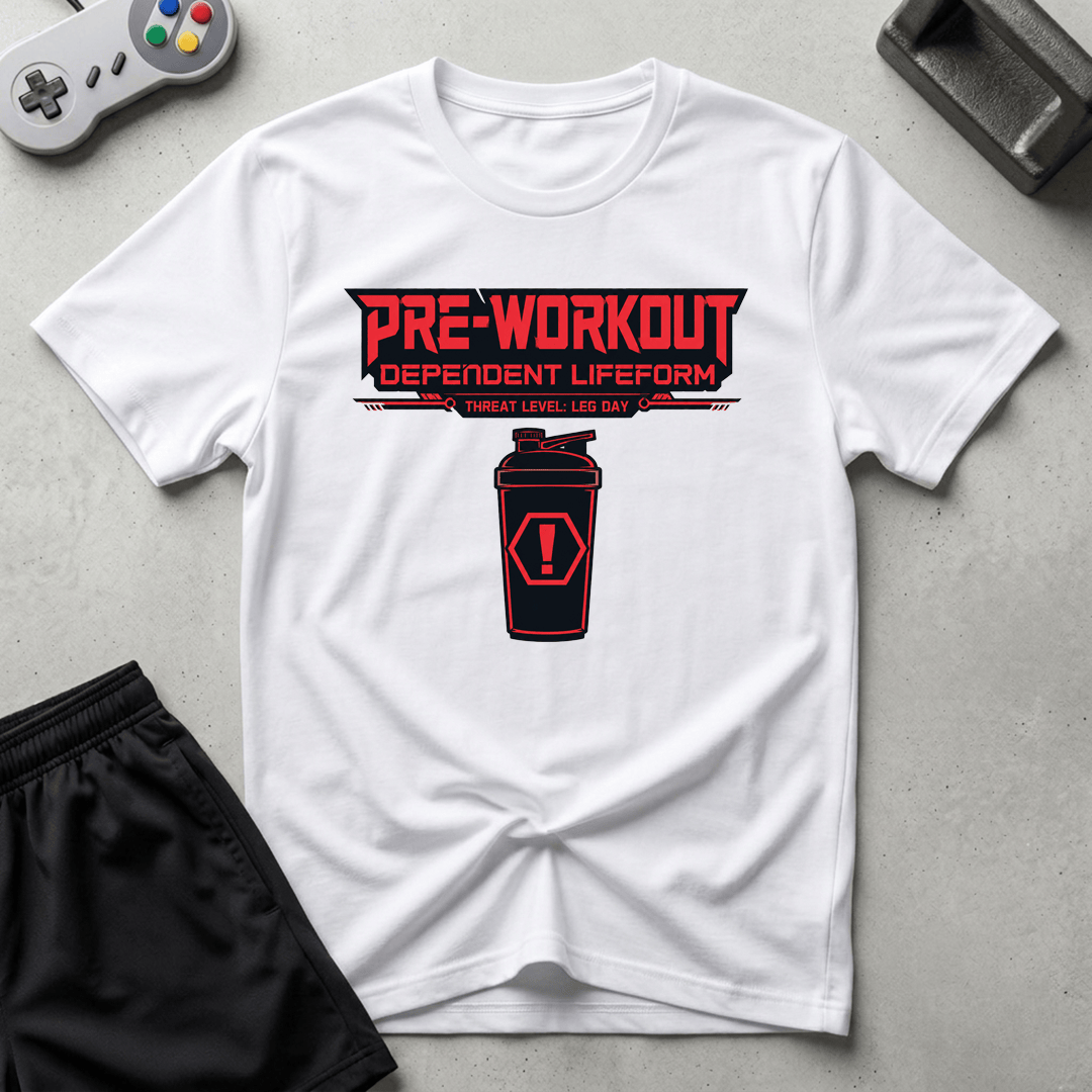 Pre-Workout Dependent Lifeform T-Shirt - White