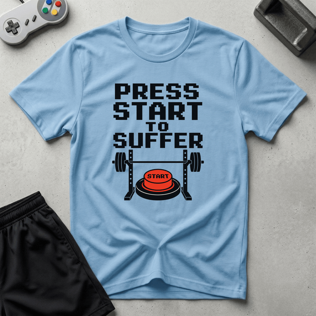 Arcade Suffering T-Shirt - Light Blue