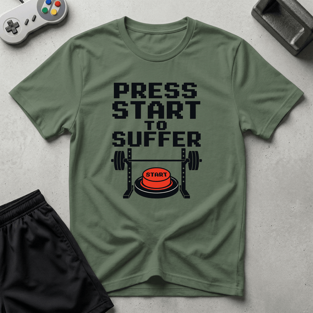 Arcade Suffering T-Shirt - Military Green