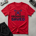 Progress Saved T-Shirt - Red