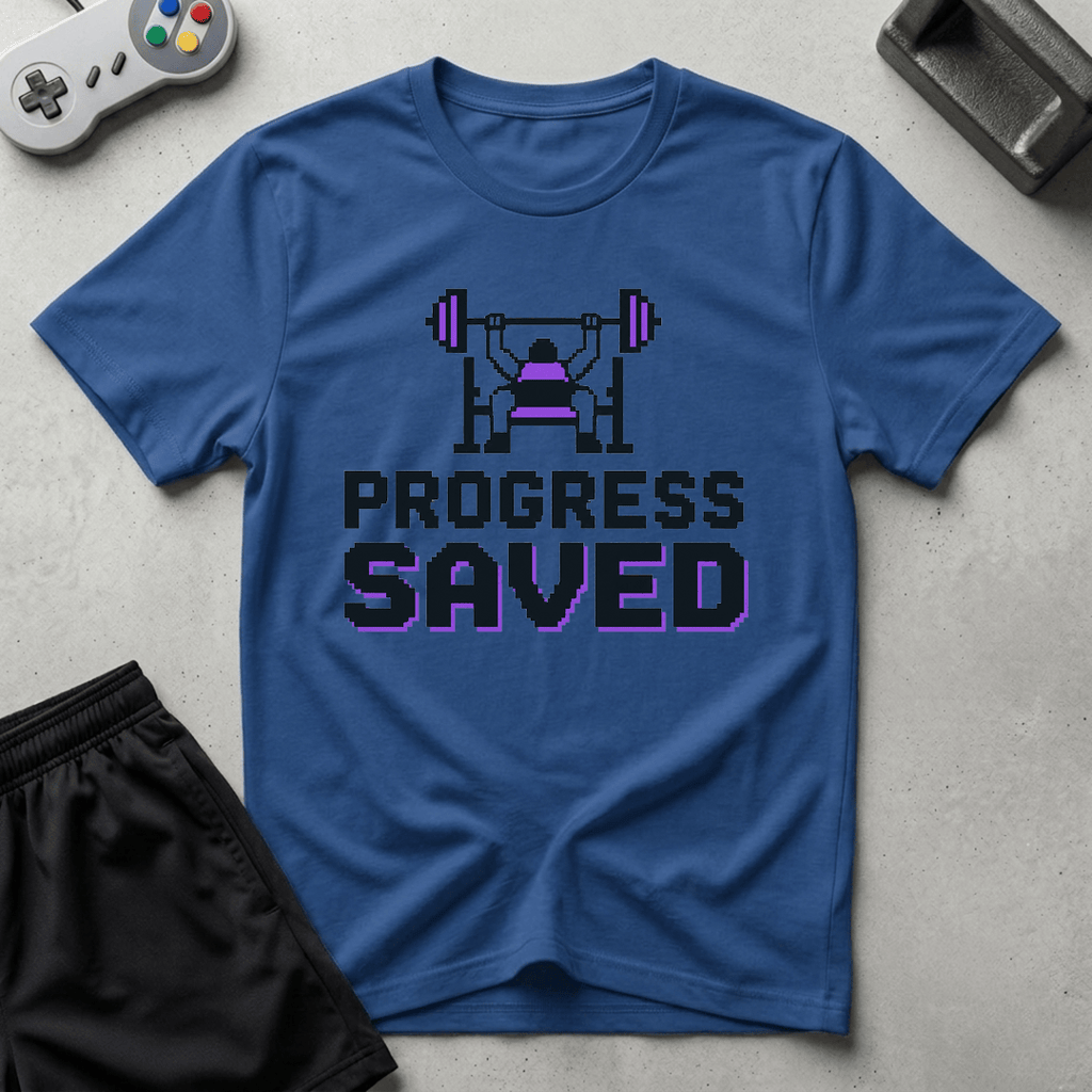 Progress Saved T-Shirt - Royal