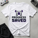 Progress Saved T-Shirt - White