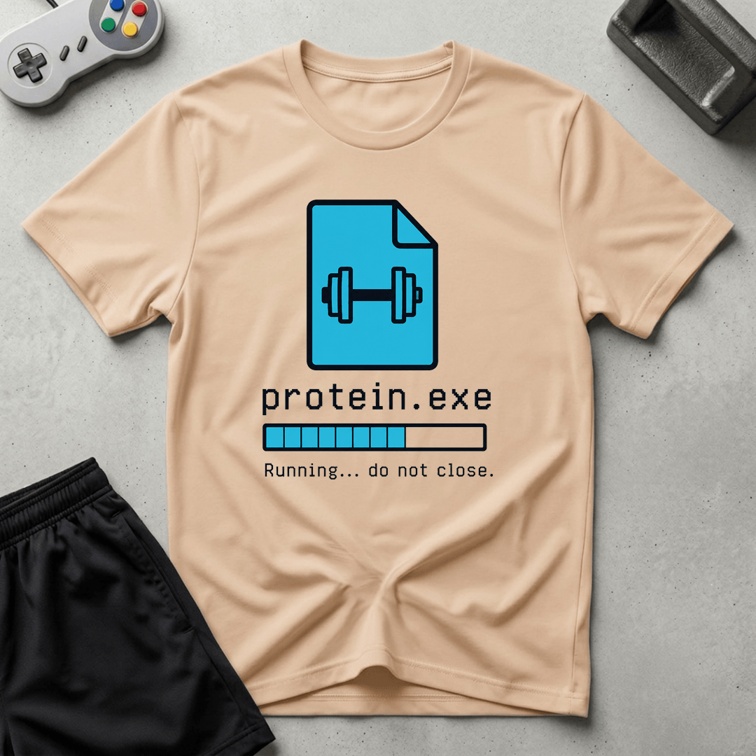 Protein.exe T-Shirt - Natural