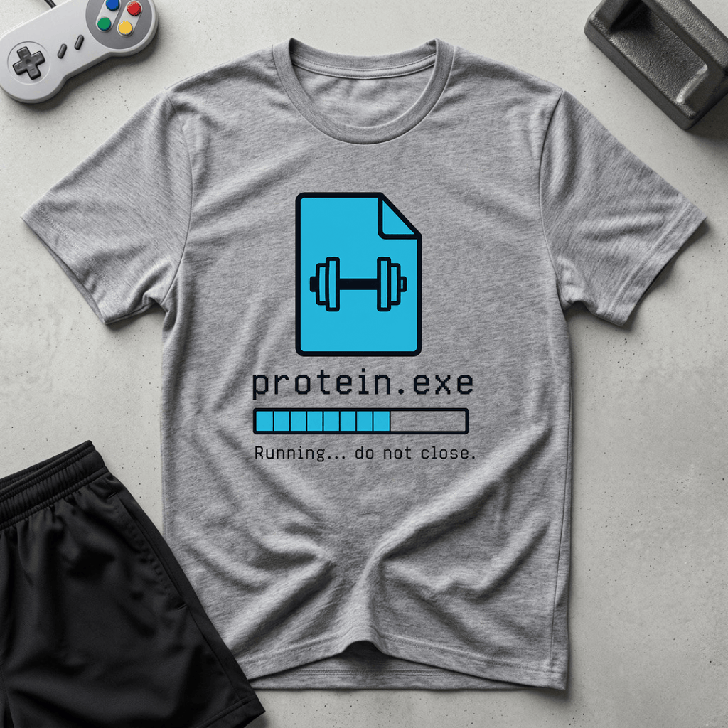 Protein.exe T-Shirt - Sport Grey