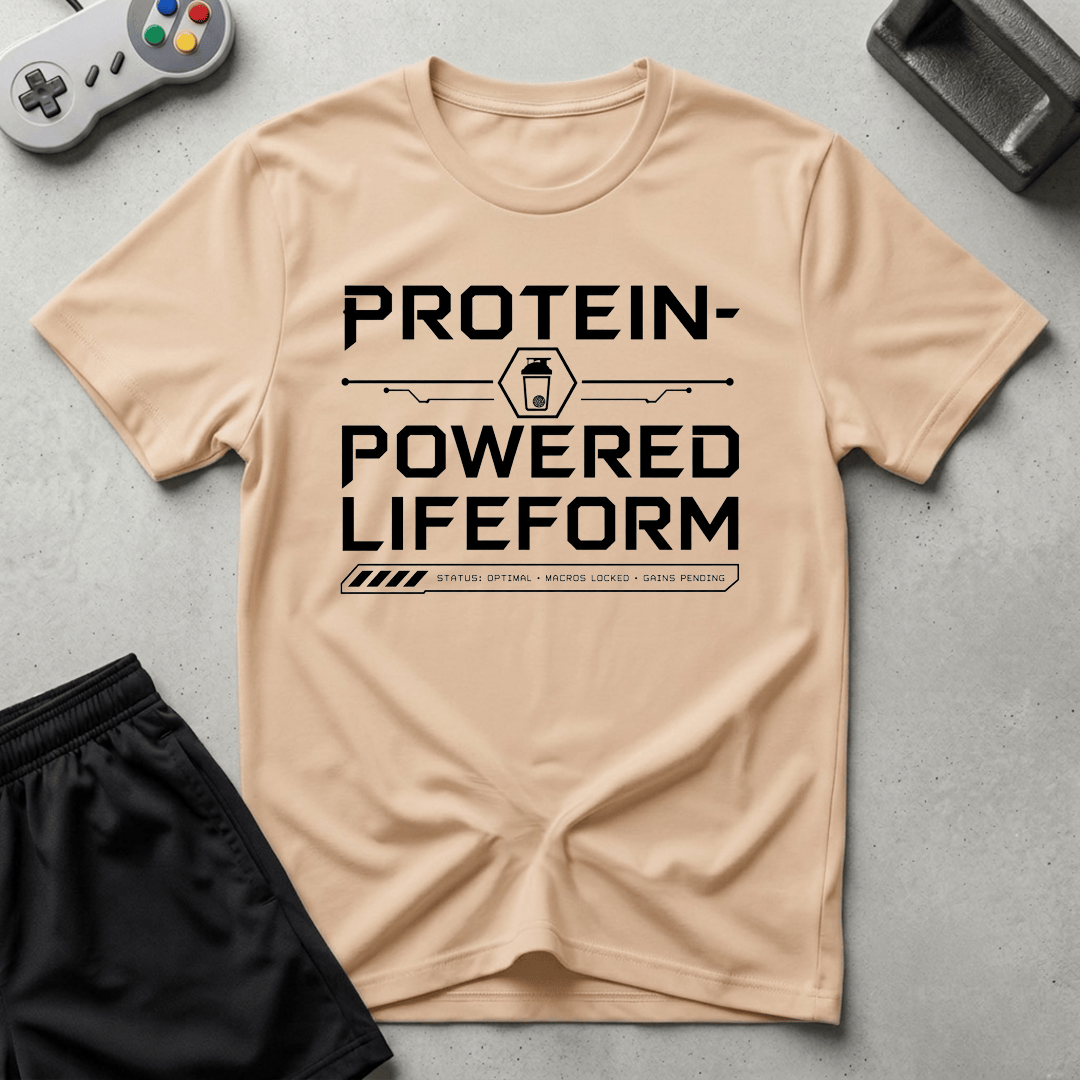 Protein-Powered Lifeform T-Shirt - Natural