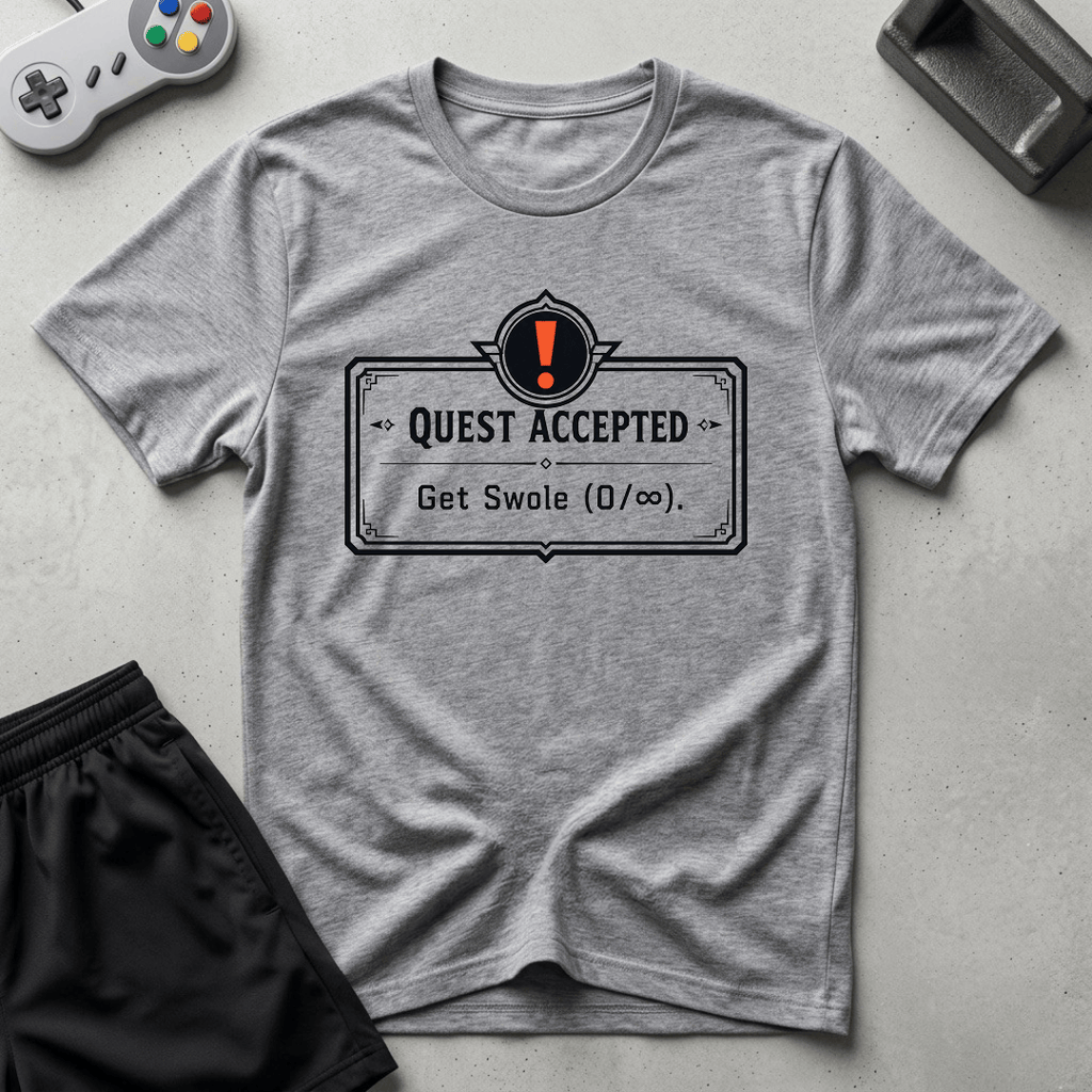 Quest Accepted T-Shirt - Sport Grey