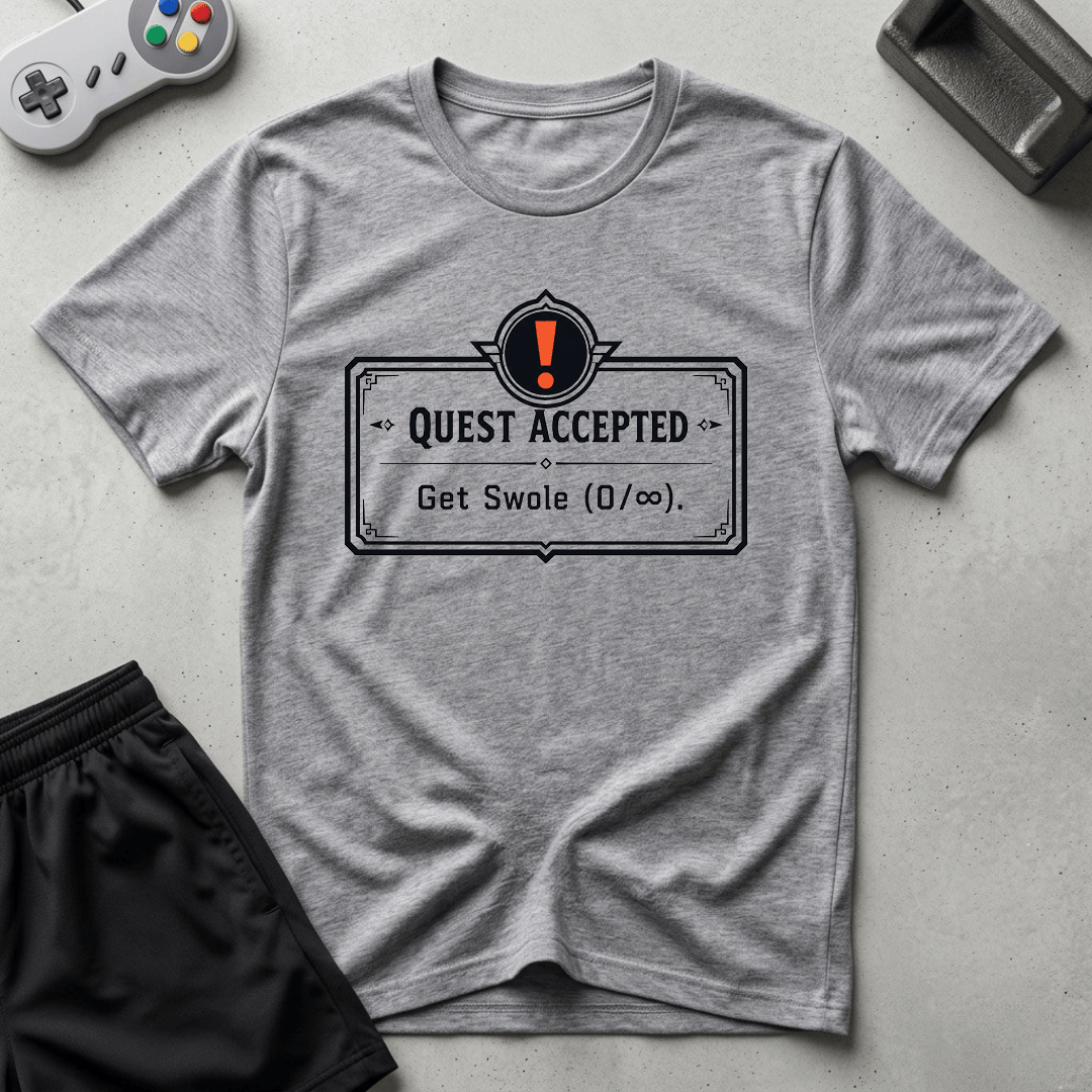 Quest Accepted T-Shirt - Sport Grey