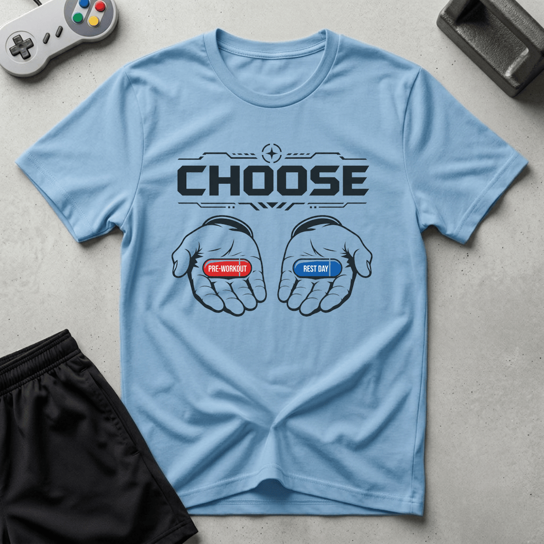 Red vs Blue Pill T-Shirt - Light Blue