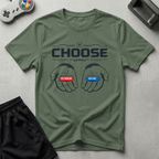 Red vs Blue Pill T-Shirt - Military Green