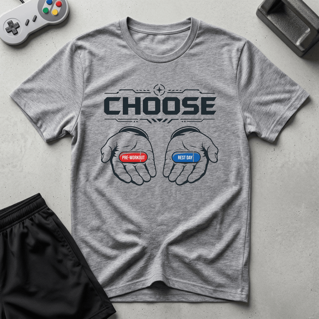 Red vs Blue Pill T-Shirt - Sport Grey