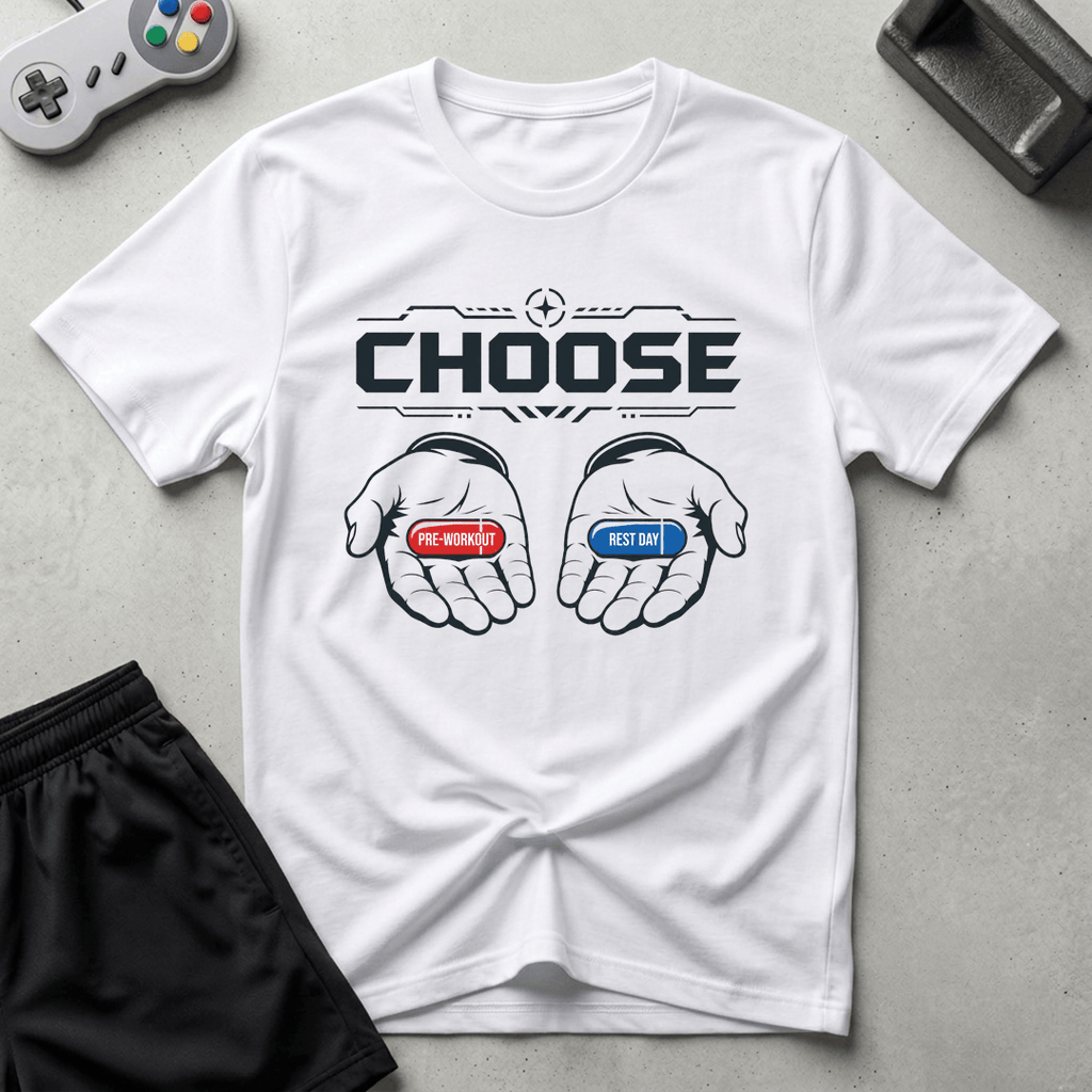 Red vs Blue Pill T-Shirt - White