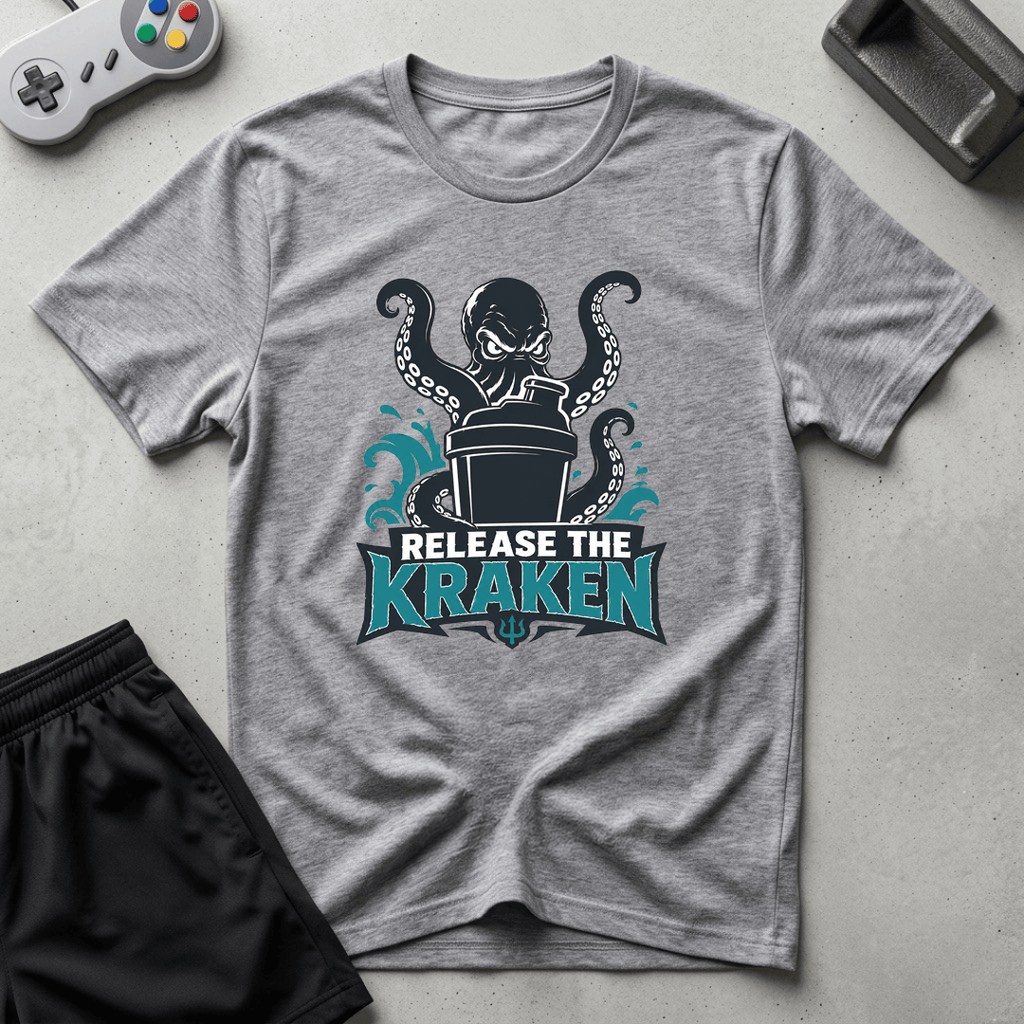 Release The Kraken T-Shirt - Sport Grey