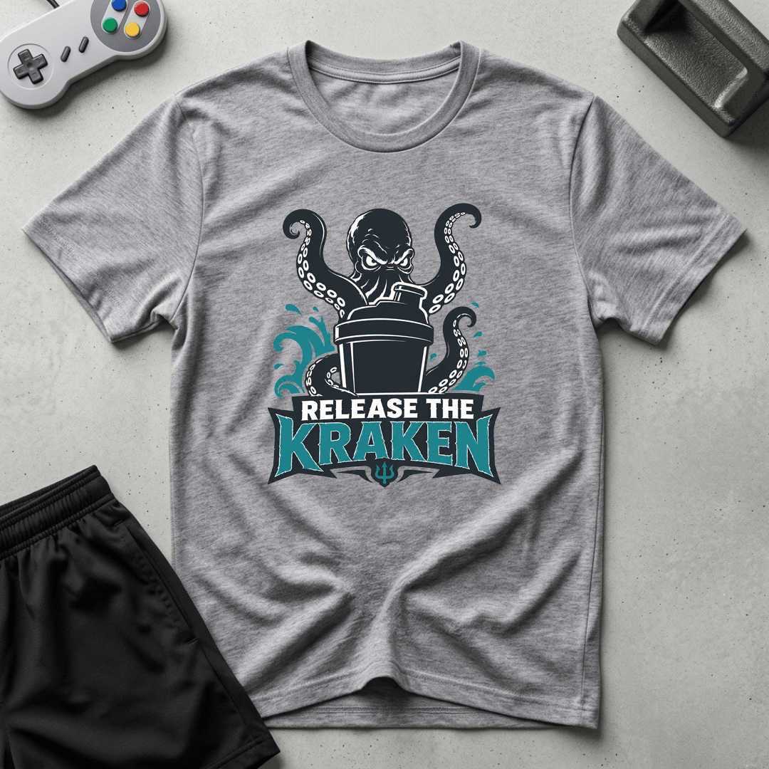 Release The Kraken T-Shirt - Sport Grey