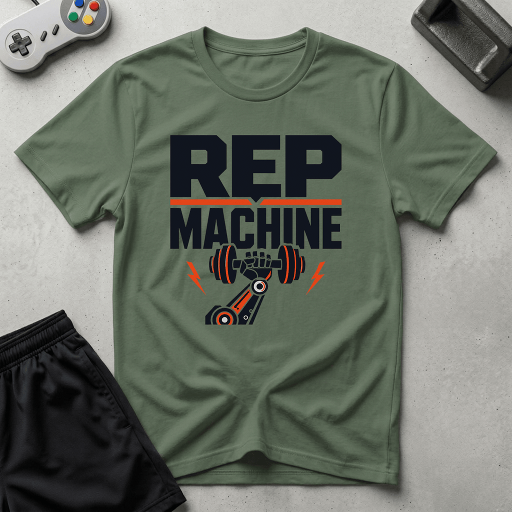 Rep Machine T-Shirt - Military Green