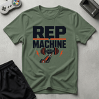 Rep Machine T-Shirt - Military Green