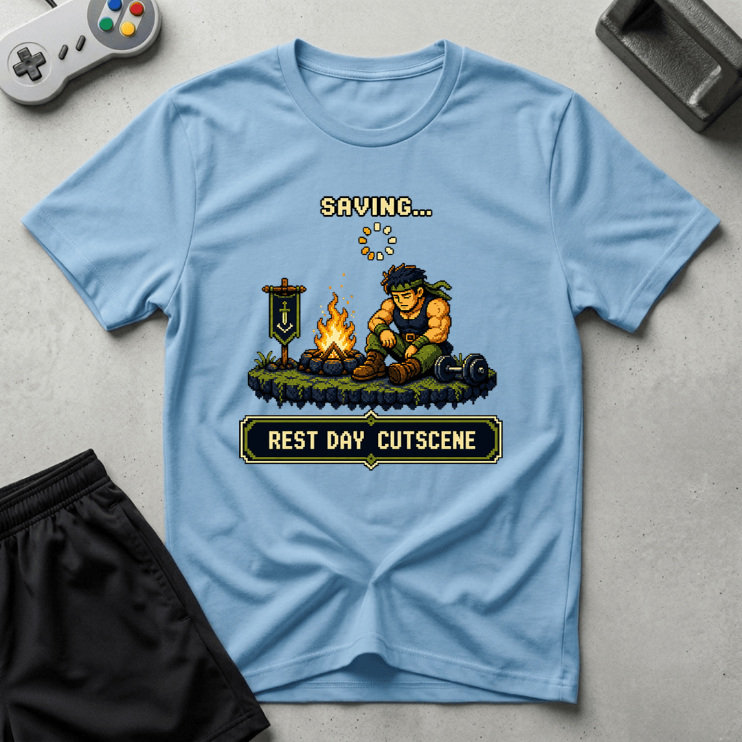 Rest Day Cutscene T-Shirt - Light Blue