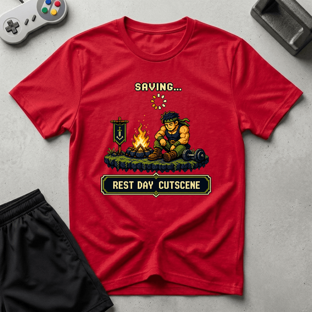 Rest Day Cutscene T-Shirt - Red