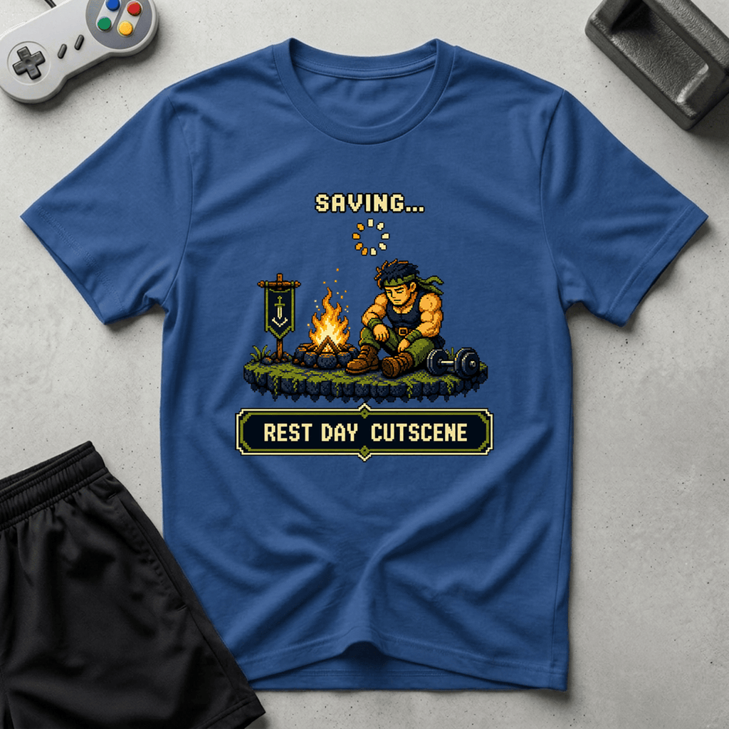 Rest Day Cutscene T-Shirt - Royal