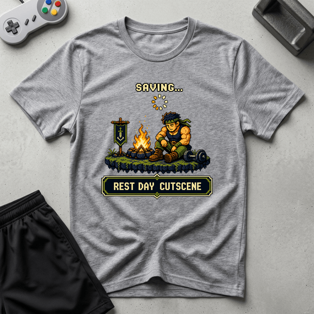 Rest Day Cutscene T-Shirt - Sport Grey