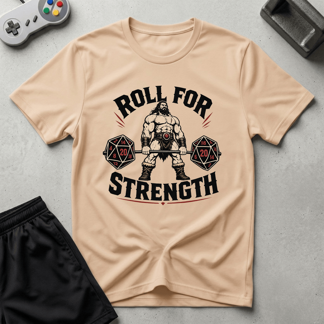 Roll For Strength T-Shirt - Natural