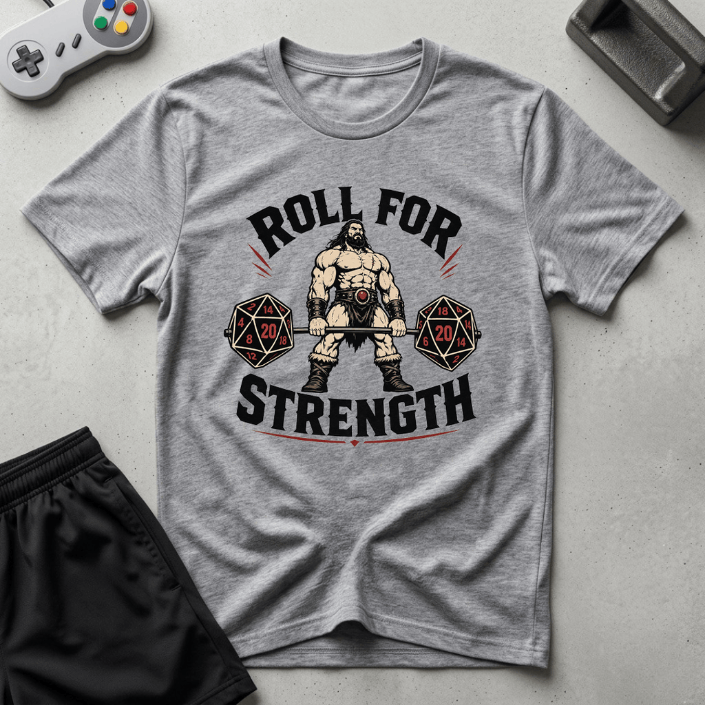 Roll For Strength T-Shirt - Sport Grey