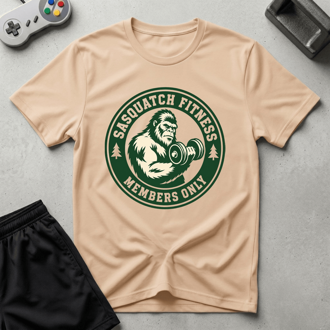 Sasquatch Fitness T-Shirt - Natural