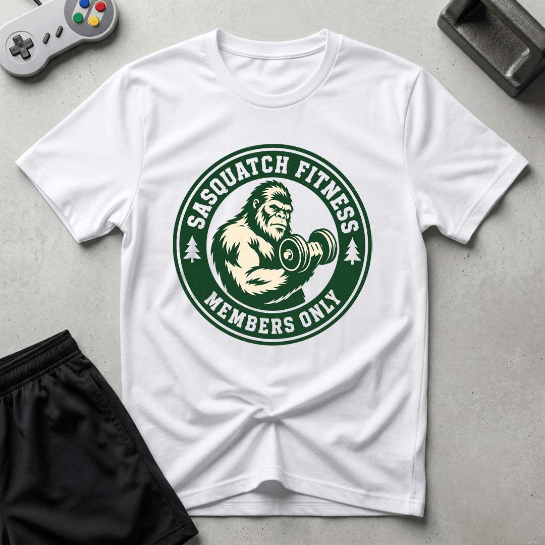 Sasquatch Fitness T-Shirt - White
