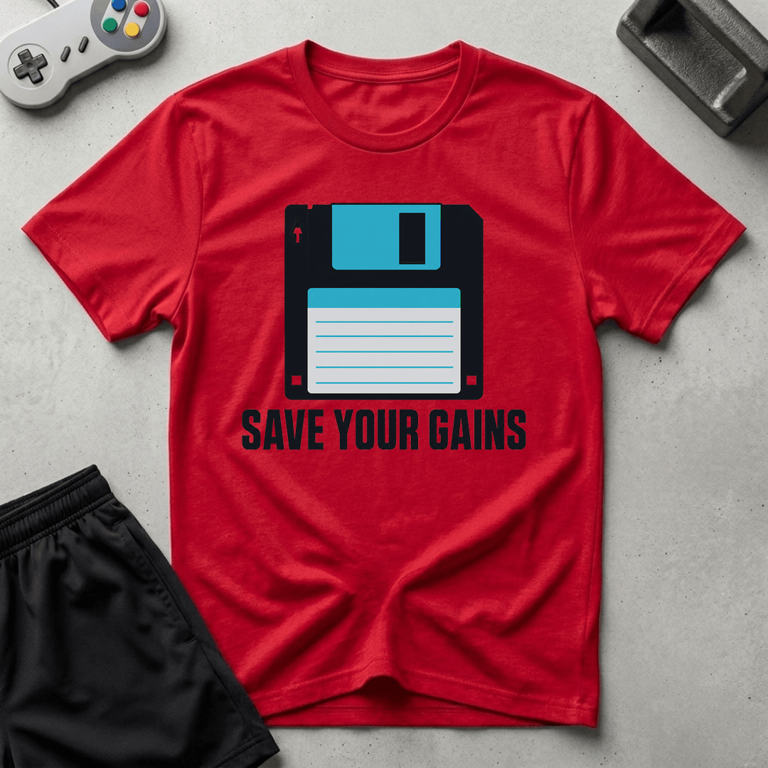 Save Your Gains T-Shirt - Red