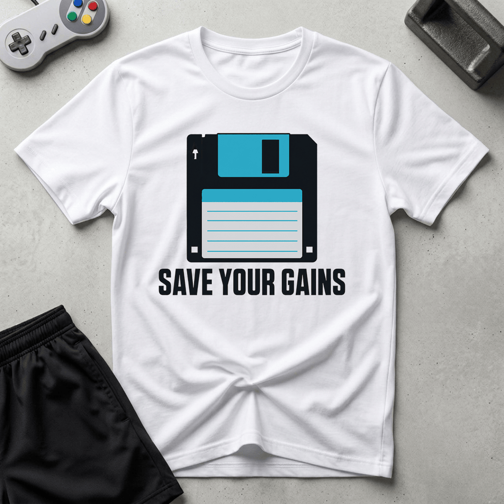 Save Your Gains T-Shirt - White