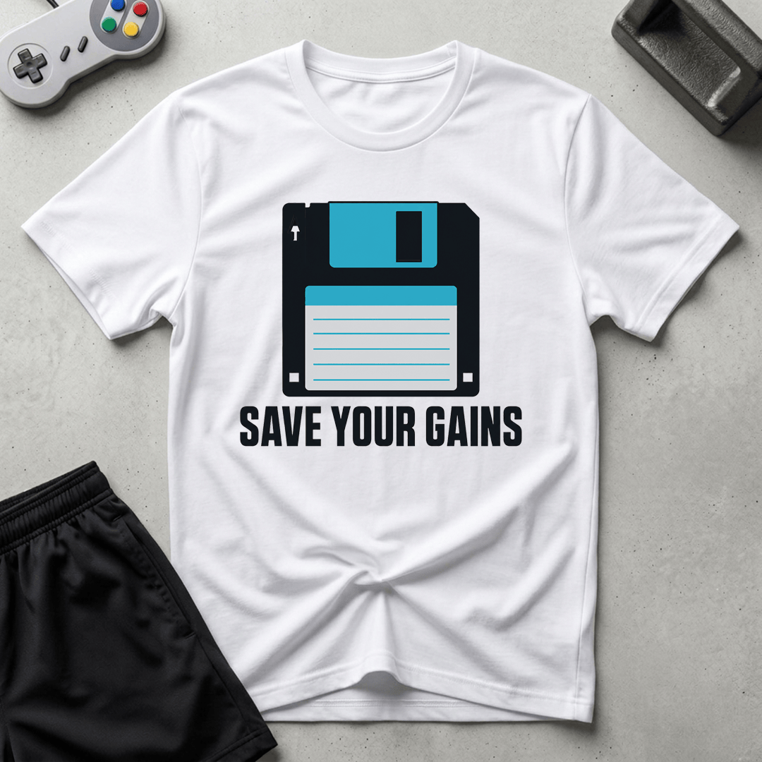 Save Your Gains T-Shirt - White