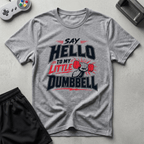 Dumbbell Catchphrase T-Shirt - Sport Grey
