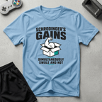 Schrodingers Gains T-Shirt - Light Blue