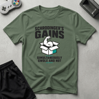 Schrodingers Gains T-Shirt - Military Green