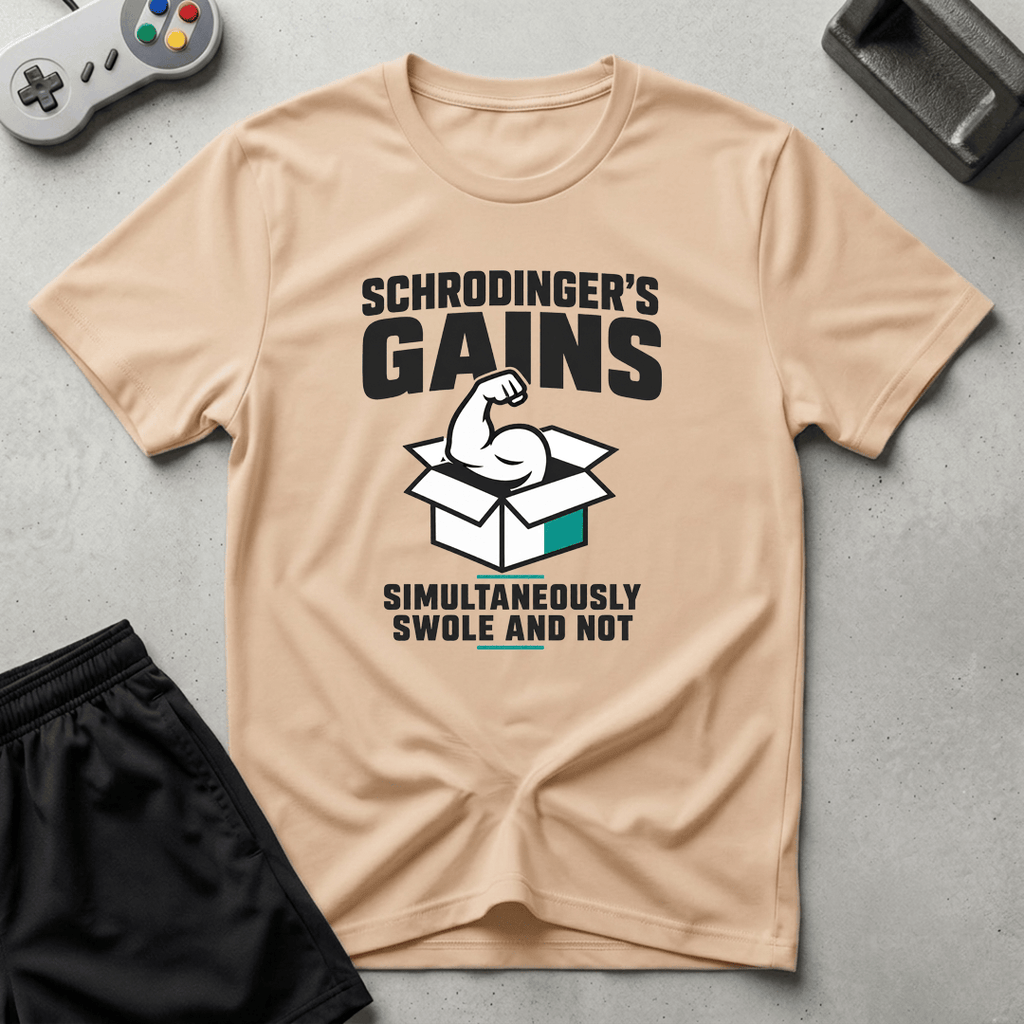 Schrodingers Gains T-Shirt - Natural