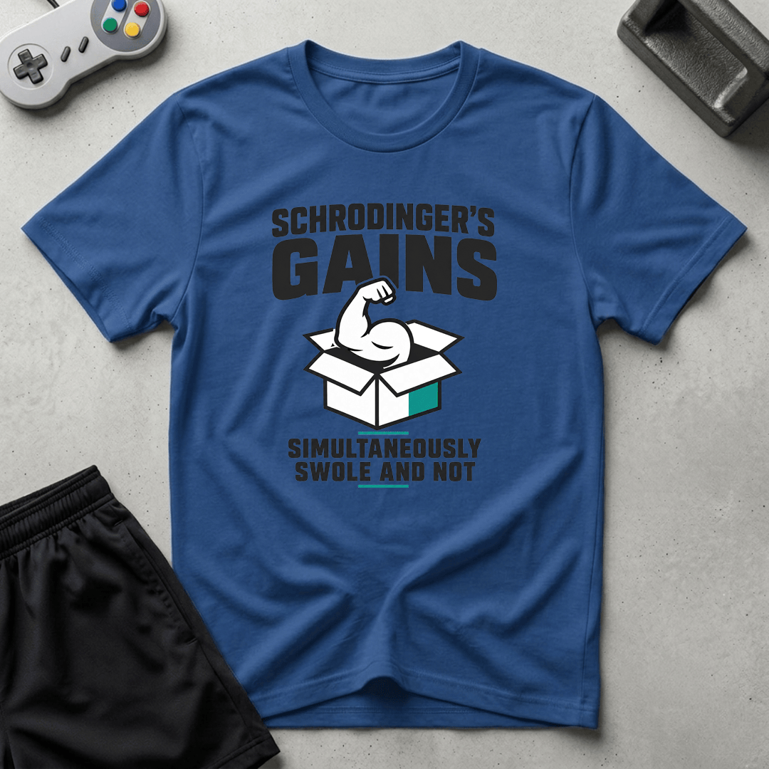 Schrodingers Gains T-Shirt - Royal