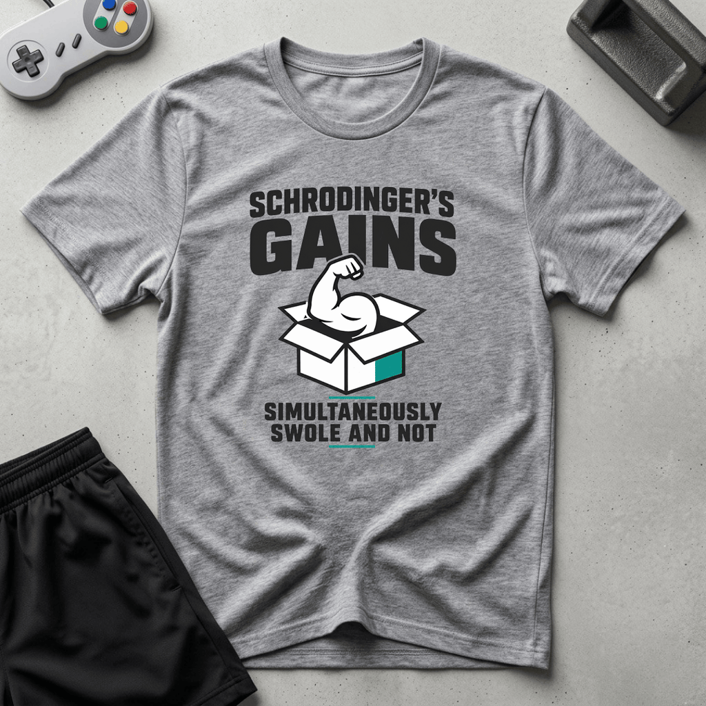 Schrodingers Gains T-Shirt - Sport Grey