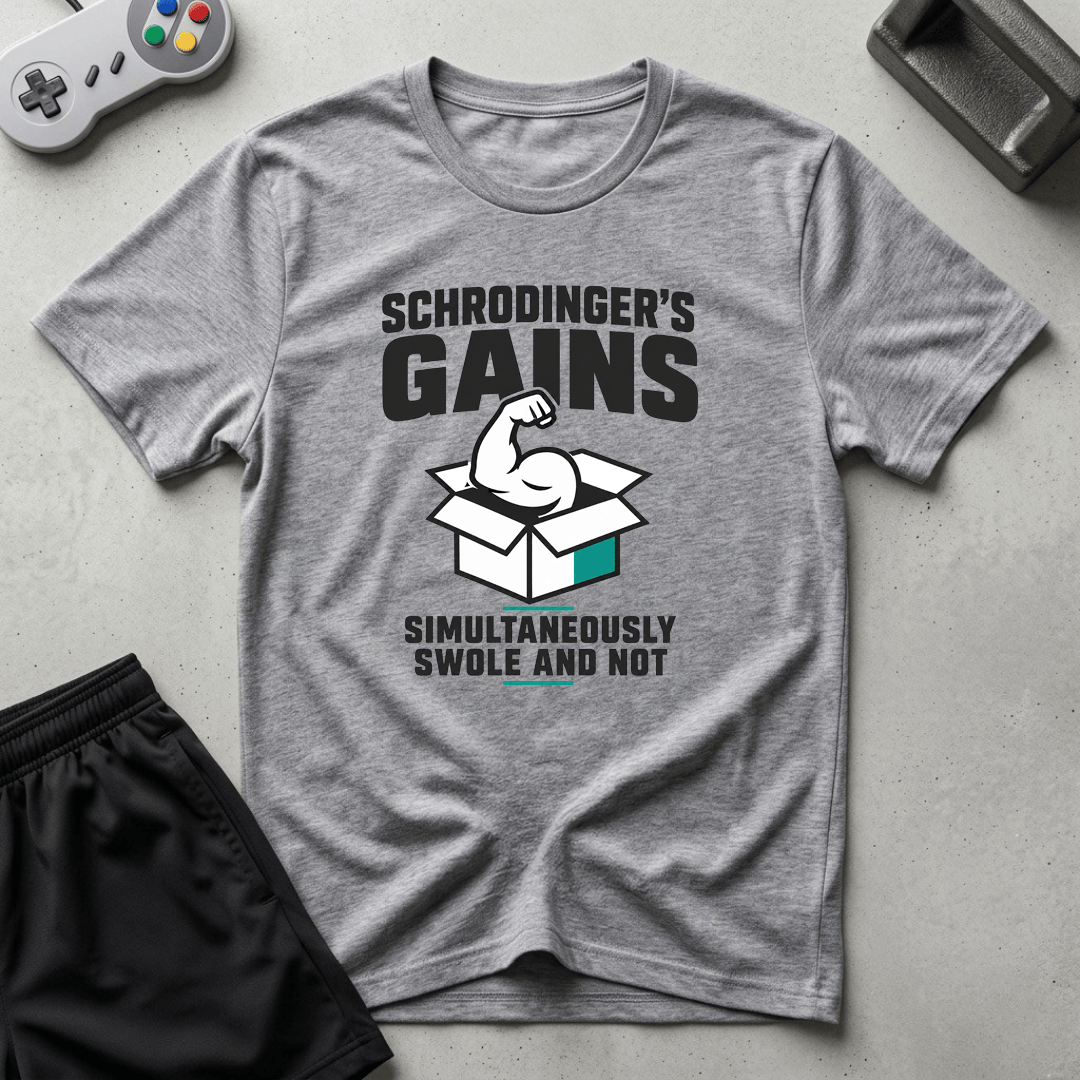 Schrodingers Gains T-Shirt - Sport Grey