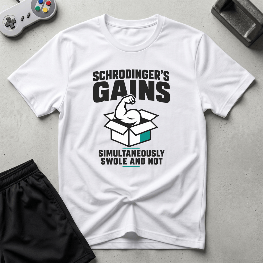 Schrodingers Gains T-Shirt - White