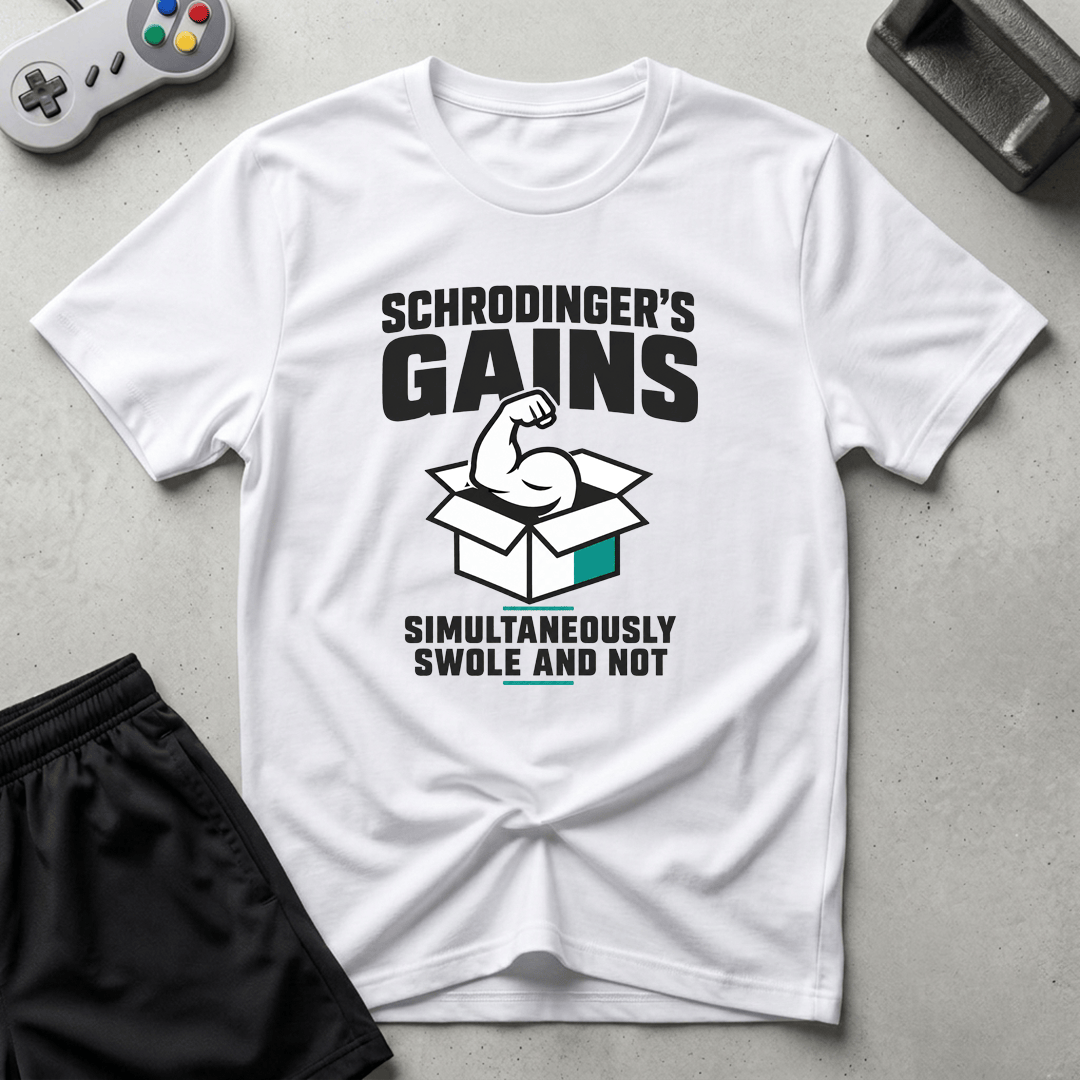 Schrodingers Gains T-Shirt - White