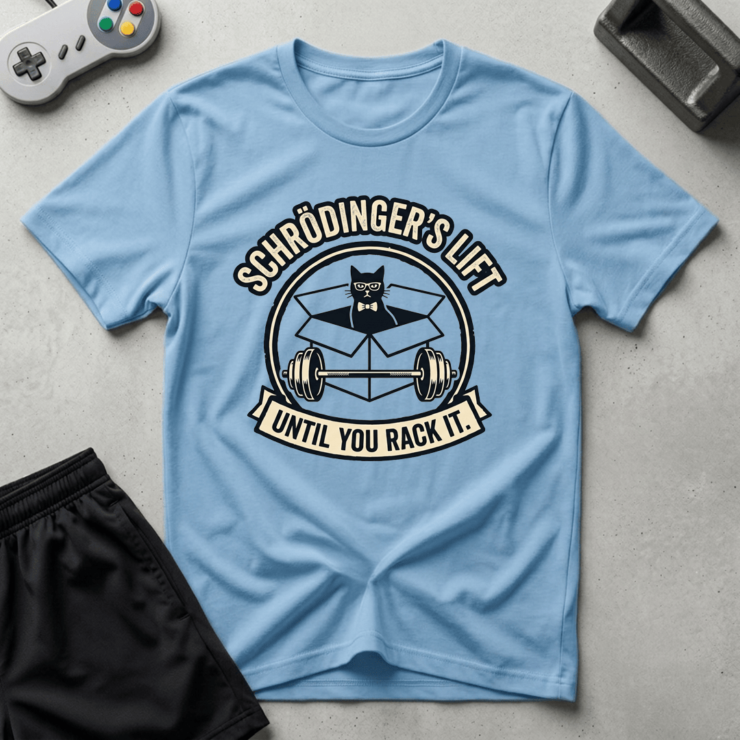 Schrodingers Lift T-Shirt - Light Blue