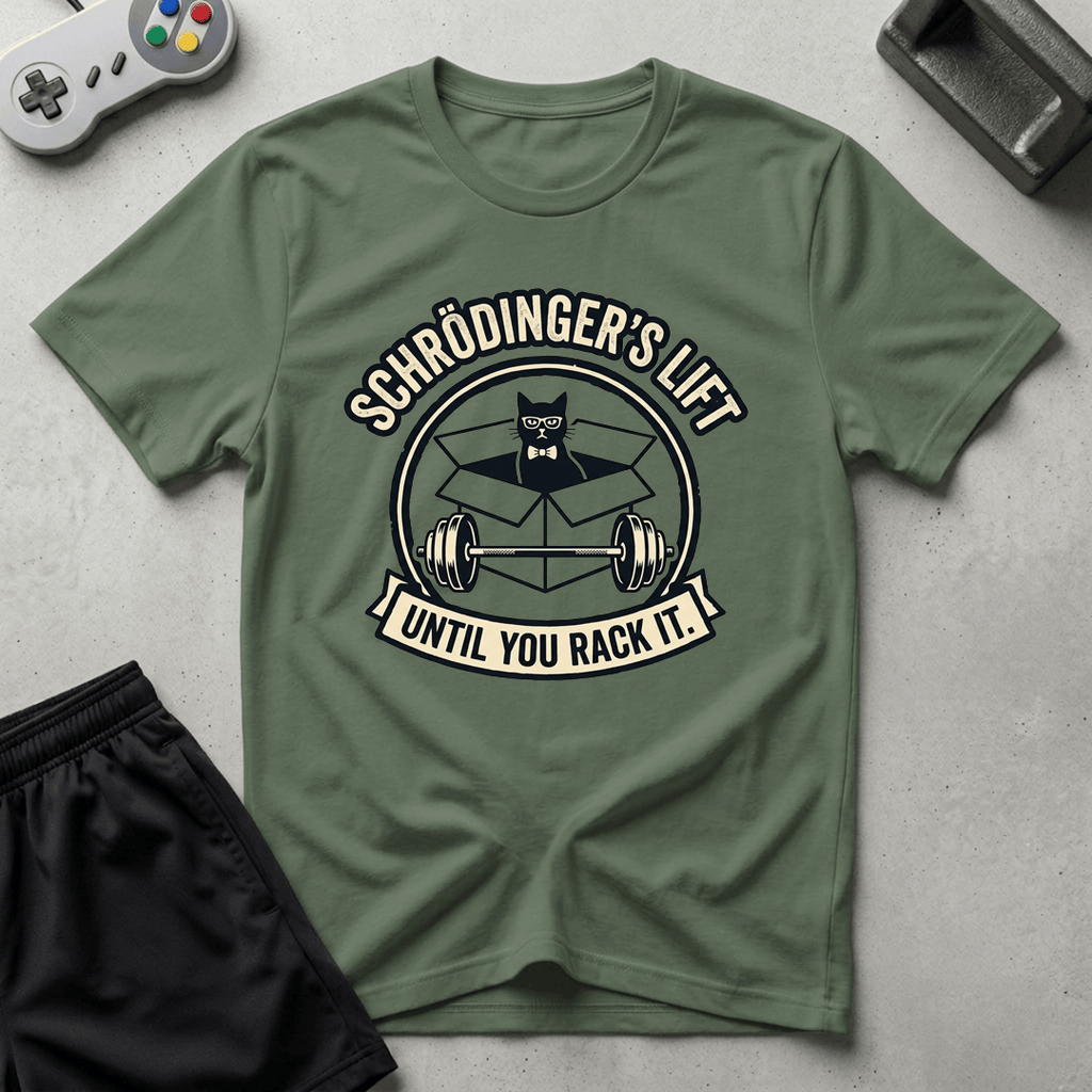 Schrodingers Lift T-Shirt - Military Green