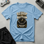 Scoop In The Bottom T-Shirt - Light Blue