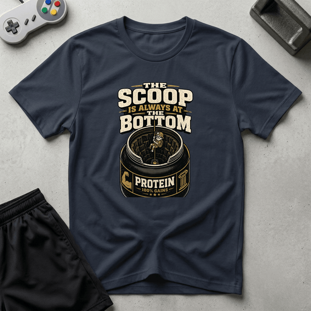 Scoop In The Bottom T-Shirt - Navy