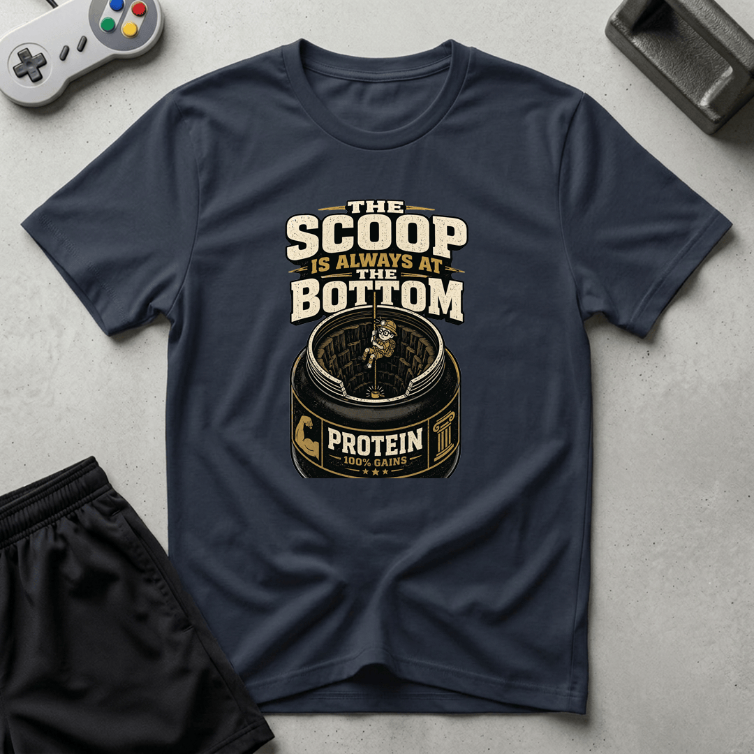 Scoop In The Bottom T-Shirt - Navy