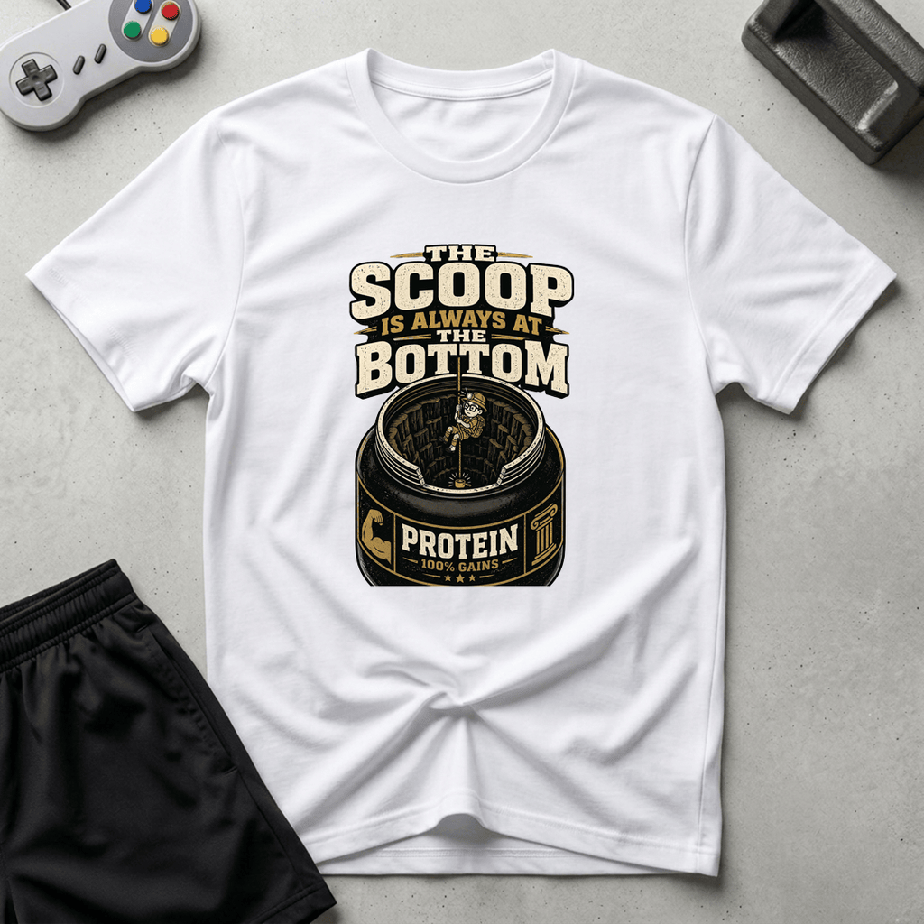 Scoop In The Bottom T-Shirt - White