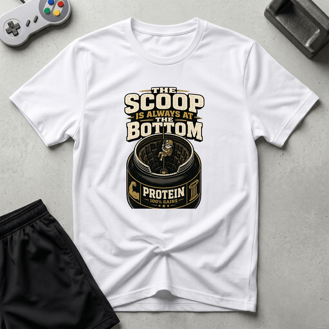 Scoop In The Bottom T-Shirt - White