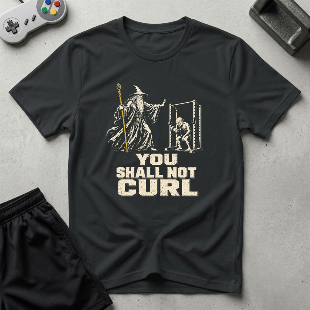 Shall Not Curl T-Shirt - Black
