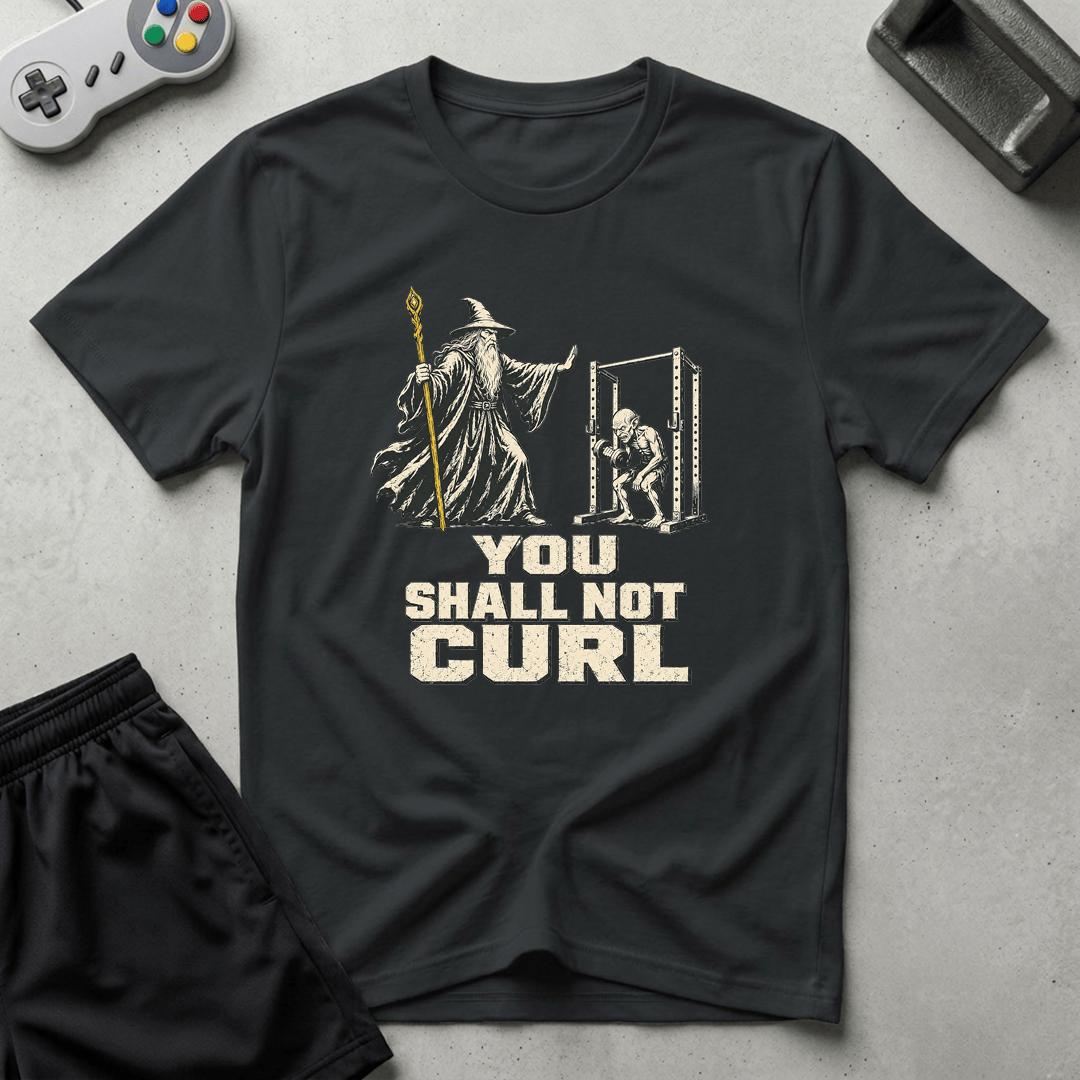 Shall Not Curl T-Shirt - Black