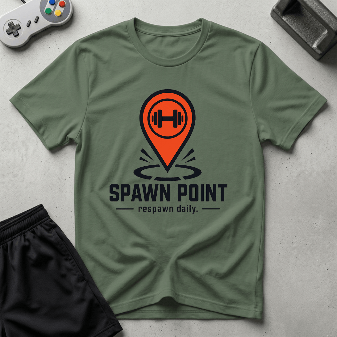 Spawn Point Gym T-Shirt - Military Green
